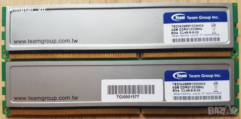 TEAM Group ELITE 2x4 GB DDR3 1333 // Corsair Vengeance PRO series 1x8 GB DDR3 2400, снимка 1