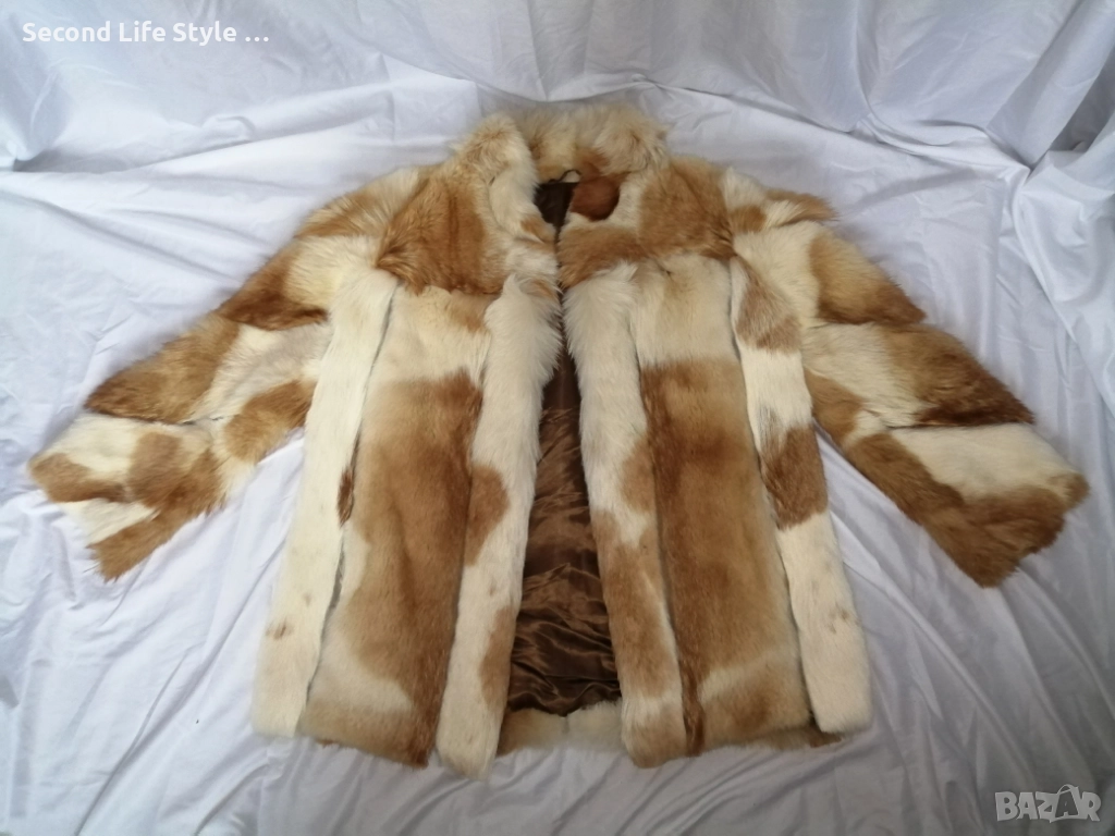 Винтидж луксозно дамско палто от естествен косъм – Baewolf Exclusive р-р M , снимка 1