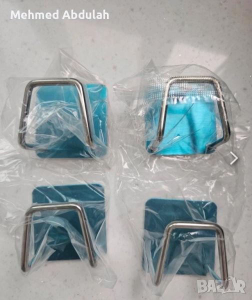 Здраво залепващи закачалки за баня, кухня и д-р., снимка 1