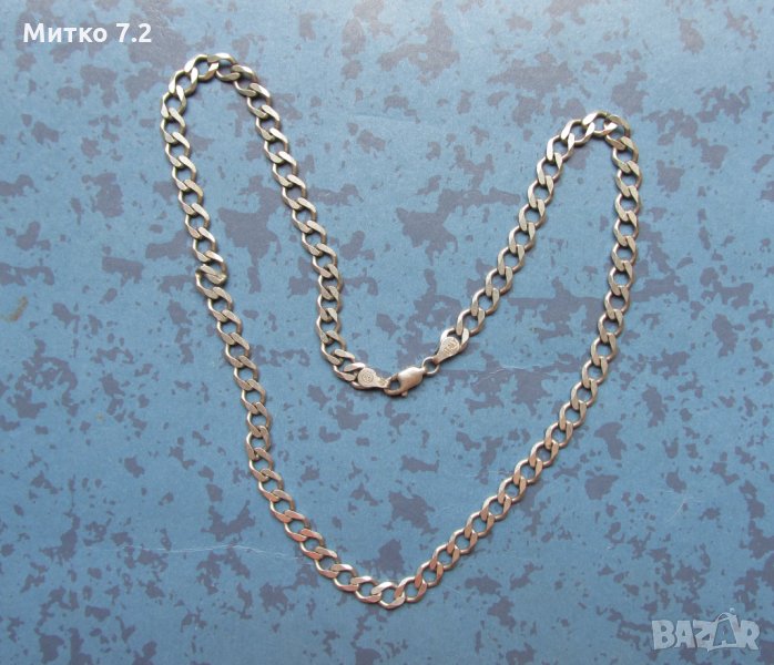 сребърен ланец - 8, снимка 1