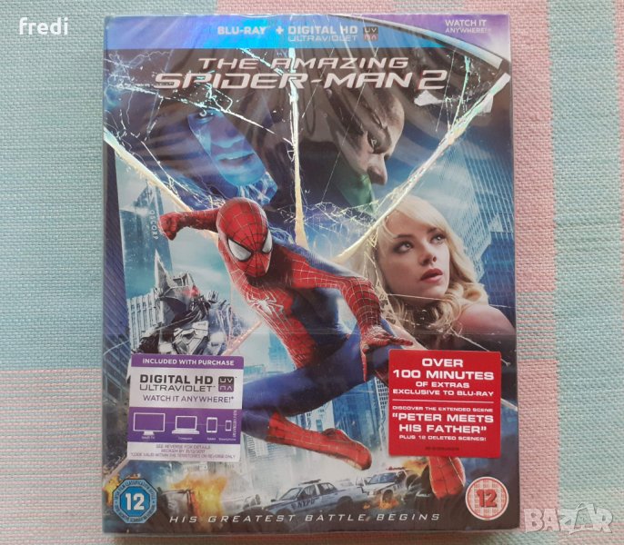 The Amazing Spider-Man 2(2014)Невероятният Спайдър-мен 2(blu-ray disk) без бг субтитри, снимка 1