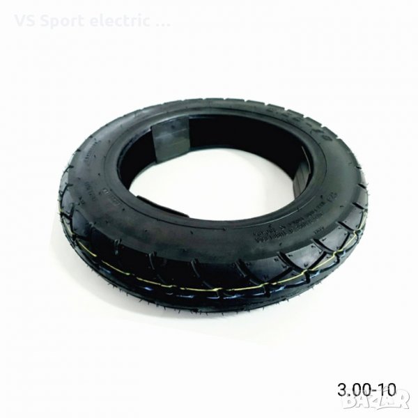  3.00-10 • Предна гума за електрическа триколка, снимка 1