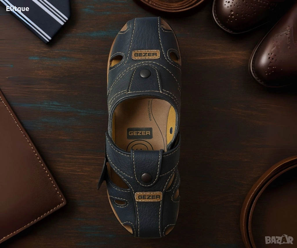 Универсални мъжки кожени сандали за всеки повод, снимка 1