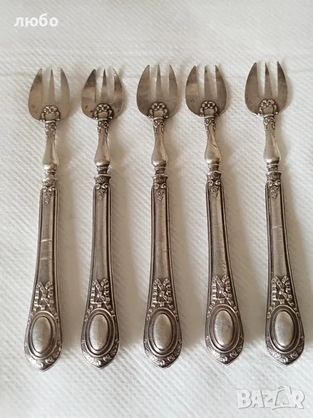 Сребърни Вилички за Сладко,Сребро 0,950, снимка 1