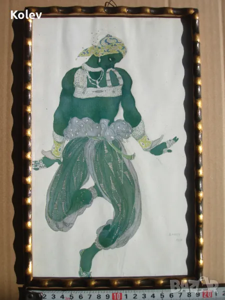 Хромолитография на Леон Бакст от 1920 те, снимка 1