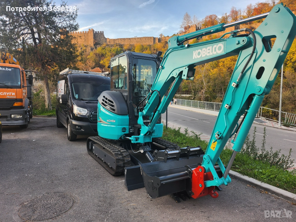 Услуги с мини Багер 4Т кран и хаспел, снимка 1