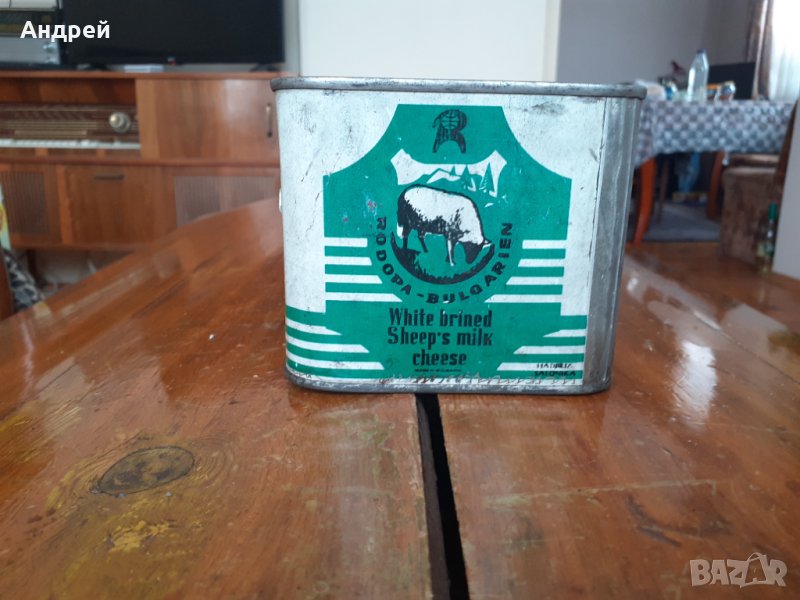 Стара кутия от сирене на Родопа, снимка 1