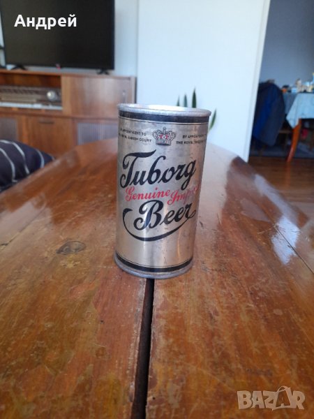 Стара кутия от бира Tuborg, снимка 1