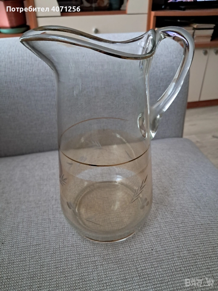 Кана за вино и чиния за торта, снимка 1