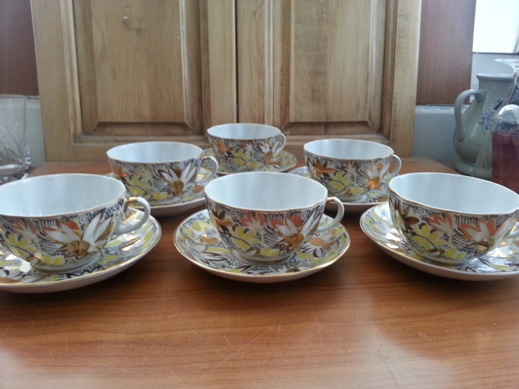 Руски порцелан чаши за чай в Антикварни и старинни предмети в гр. Стара  Загора - ID38495199 — Bazar.bg