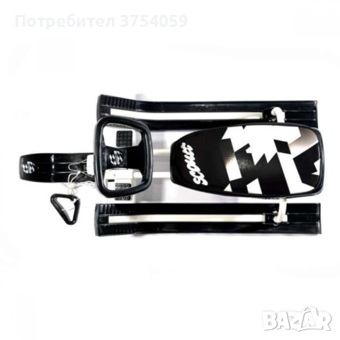 Зимна шейна с кормило, предни и задни ски и метална спирачка Mustang, снимка 8 - Други - 53076939