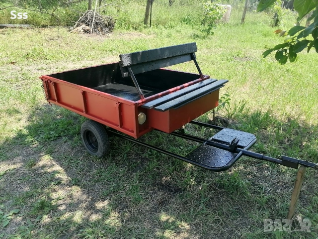 Карловско ремарке за мотофреза на Агротехника, снимка 3 - Ремаркета - 52676156