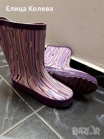 Лилави гумени ботуши н.34, снимка 2 - Детски боти и ботуши - 44240840