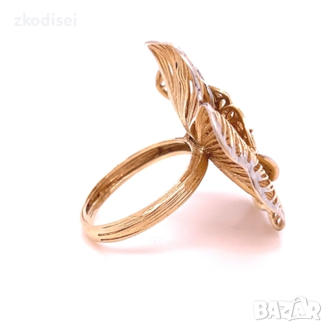 Златен дамски пръстен 7,96гр. размер:56 14кр. проба:585 модел:34370-1, снимка 3 - Пръстени - 51754172