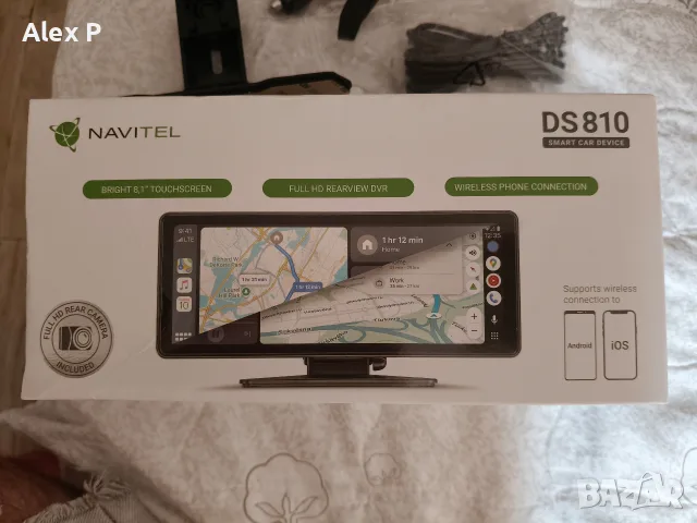 Navitel DS810 + камера за задно виждане android auto Apple carplay 