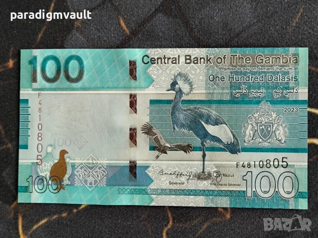 Банкнота - Гамбия - 100 даласи UNC | 2023г.