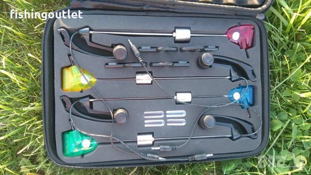  Комплект 4 бр светещи обтегачи в твърд калъф , снимка 4 - Такъми - 30886872