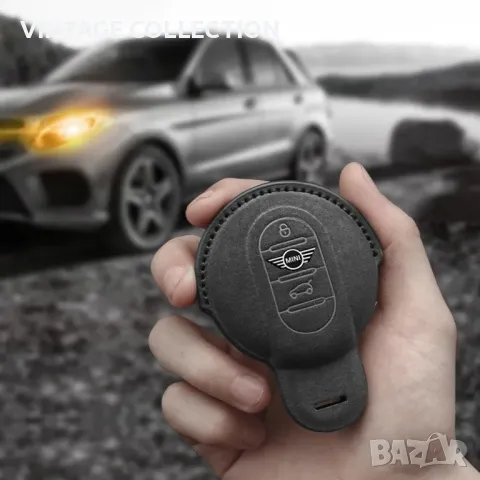 Алкантара кейс за ключ MINI COOPER, снимка 4 - Аксесоари и консумативи - 47479540