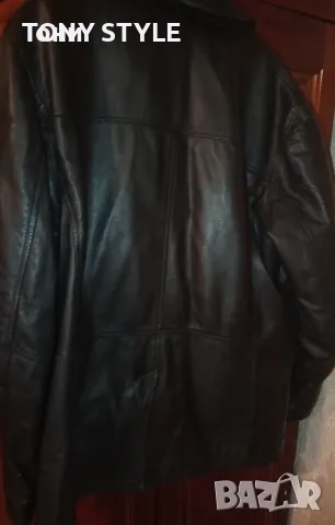 Ново Мъжко Зимно Яке Изцяло от Естествена Кожа XL