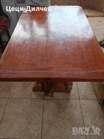 дървена маса, снимка 2 - Градински мебели, декорация  - 53369167