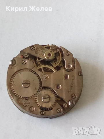 Механизъм с циферблат от стар ръчен часовник 51395, снимка 3 - Мъжки - 52252903