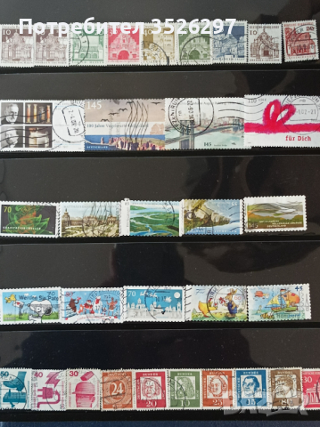 Колекции пощенски марки от България и Германия, снимка 8 - Филателия - 44764001