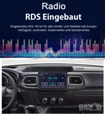 Мултимедия за Renault Master 2 3 4, Opel Movano, Nissan NV400, Android, Навигация, Двоен дин, плеър, снимка 6 - Аксесоари и консумативи - 50046986