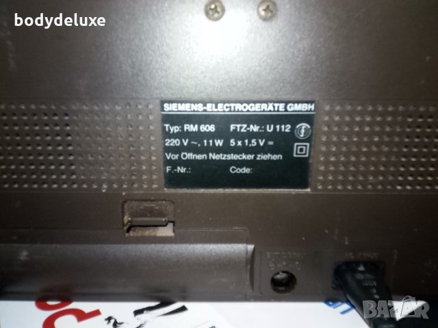 Siemens RM 606 радиокасетофон, снимка 4 - Радиокасетофони, транзистори - 13996633