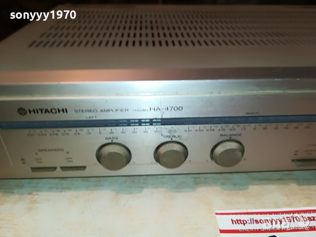 ПОРЪЧАН-HITACHI HA-4700 STEREO AMPLIFIER-MADE IN JAPAN 1506221909, снимка 5 - Ресийвъри, усилватели, смесителни пултове - 37098261