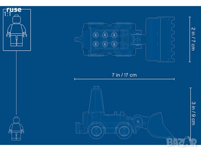 НОВО! LEGO® DUPLO 10930 Булдозер, снимка 6 - Конструктори - 40663564