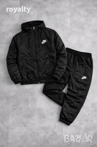 Nike Черен Мъжки Екип Шушляк Найк 