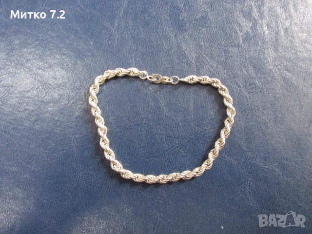 сребърна гривна - 7, снимка 4 - Гривни - 50805361