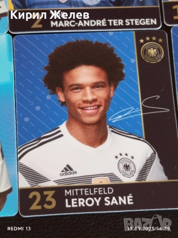 Колекционерски картички на футболисти ИЛКАИ ГЮНДОГАН,МАРК АНДРЕ ТЕР СТЕГЕН,ЛИОН ГОРЕТЗКА 51011, снимка 6 - Колекции - 51702277