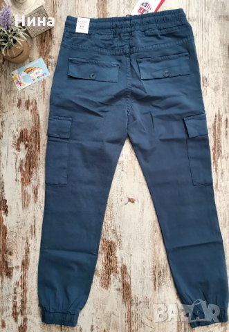 Карго панталони син цвят , снимка 2 - Детски панталони и дънки - 31693937