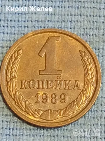 Стара монета 1 копейка 1989г. СССР рядка за КОЛЕКЦИЯ ДЕКОРАЦИЯ 37808, снимка 1 - Нумизматика и бонистика - 48037779