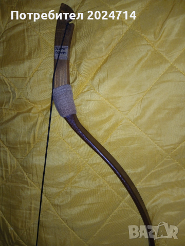 Уникален! Традиционен дървен рикърв лък 26 инча 28 либри, снимка 5 - Лъкове и арбалети - 53978063