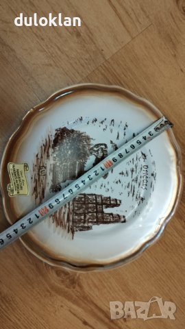 Декоративна чиния от Франция,Орлеан-Жана дарк., снимка 2 - Колекции - 32310893