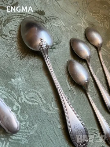 сребърни лъжици проба 90, снимка 7 - Антикварни и старинни предмети - 48358344