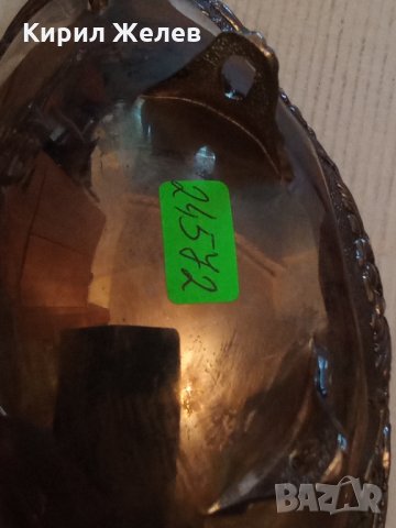 Посребрена Фруктиера стара 24572 , снимка 5 - Декорация за дома - 34044166