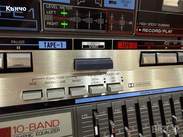 SHARP GF 800 работещ, снимка 6 - Радиокасетофони, транзистори - 53295659