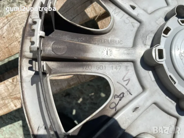 15 цола Тас SKODA Fabia Octavia 1Z0601147E Оригинал, снимка 3 - Аксесоари и консумативи - 49424785