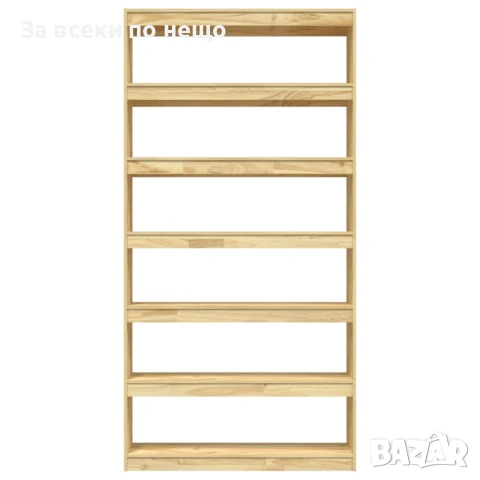 Библиотека/Разделител За Стая, 100x30x200 См, Бор Масив Код P777