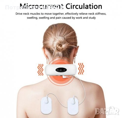 Електромагнитен масажор за врат и гръб, снимка 2 - Масажори - 29412558