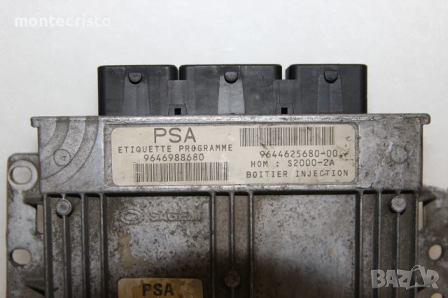 Моторен компютър Peugeot 206 (1998-2009г.) 9646988680 / 9644625680-00 / 964462568000 / S2000-2A, снимка 2 - Части - 51092352