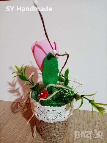 Вазичка с цвете , снимка 5 - Декорация за дома - 44434582