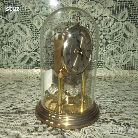 Настолен часовник Hermle с въртящи се кристални сфери, снимка 4 - Антикварни и старинни предмети - 54211045