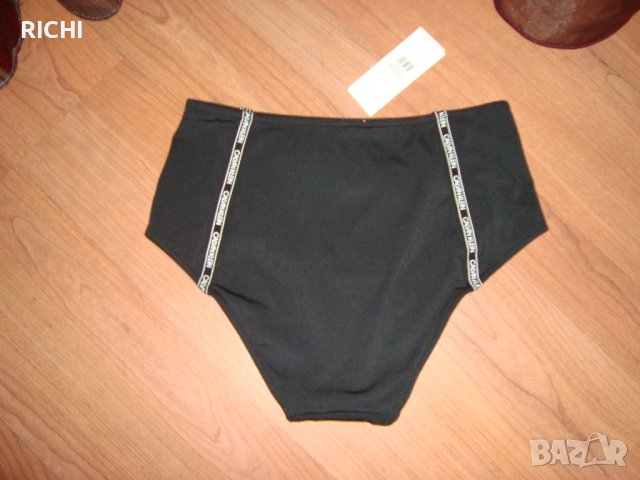 CALVIN KLEIN – Бански ДОЛНИЩЕ черно с висока талия, снимка 8 - Бански костюми - 37652657