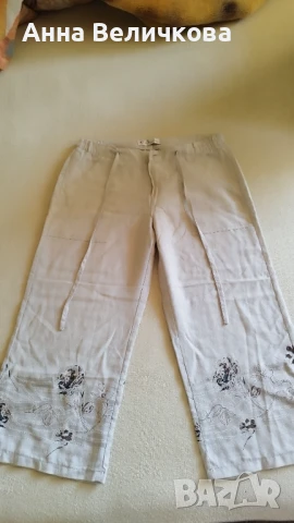 Продавам ленени панталони и рокля до 20 лв, снимка 4 - Панталони - 51407084