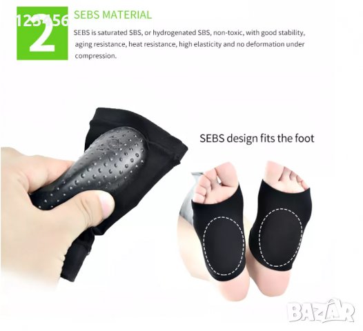 Ортопедични подложки стелки YEKORA тип чорап,  за дюстабан плоскостъпие паднал свод, снимка 3 - Ортопедични стелки - 37767758