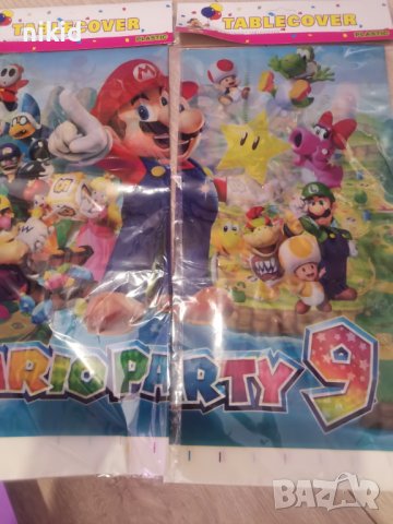 Супер Марио Super Mario найлонова покривка за парти рожден ден, снимка 2 - Покривки за маси - 24186580